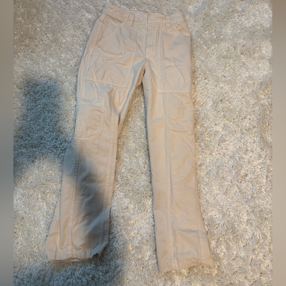 Aritzia Sun Deh Cream Cargo Pants
